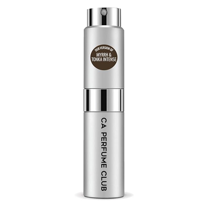 CA Perfume Impression of Jo M Myrrh & Tonka Intense For Women & Men Replica Version Fragrance Dupes Concentrated Long Lasting Eau de Parfum Spray Refillable Atomizer Bottle 0.27 Fl Oz/8ml-X1
