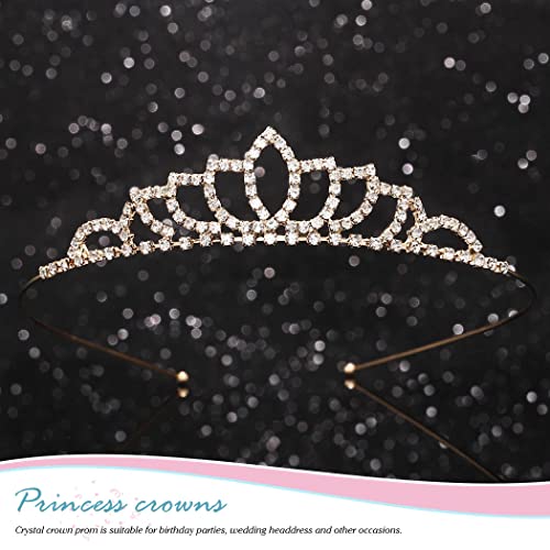 Kilshye Silver Tiaras and Crowns Rhinestone Wedding Tiara Birthday Prom Crown Hair Accessories for Women