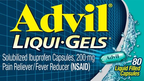 Advil Liqui-Gels Pain Reliever and Fever Reducer, Pain Medicine for Adults with Ibuprofen 200mg for Headache, Backache, Menstrual Pain and Joint Pain Relief - 80 Liquid Filled Capsules(Pack of 2)