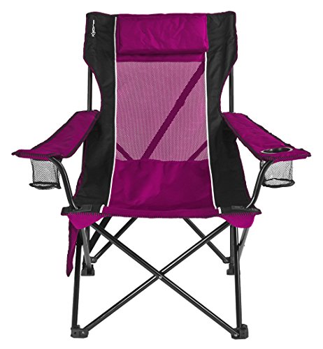 Kijaro Sling Folding Camping Chair - Enjoy The Outdoors in This Outdoor Chair with a Built-in Cup Holders and Side Organiz...