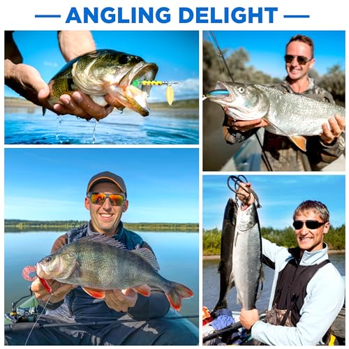 PLUSINNO Fishing Lures, 137Pcs Tackle Box with Tackle Included, Crankbaits, Spoon, Hooks, Weights & Other Accessories, Fis...