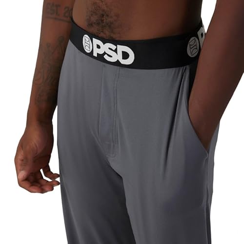 PSD Men's Lounge Pant - Soft Lightweight and Comfortable Tapered Leg Lounge Pant for Men