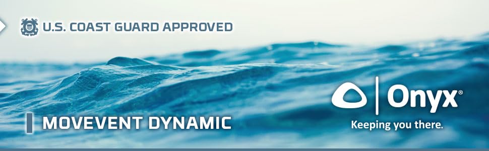 Onyx U.S. Coast Guard and Transport Canada Approved MoveVent Dynamic Paddle Vest for Adults for Kayaking, Canoeing, Stand ...