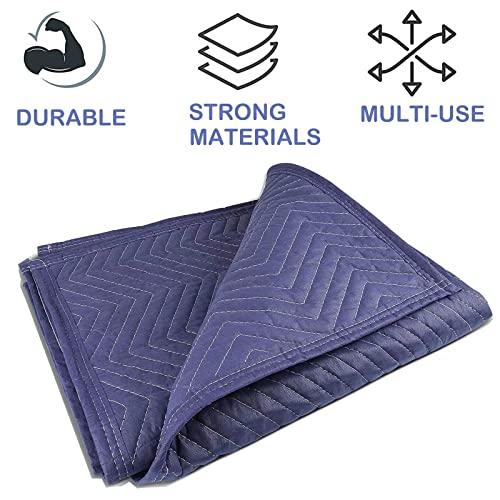 PONGHEI 2 Moving Blankets 40"x 72" Heavy Duty Packing Blankets for Moving Shipping Thick Furniture Wrapping for Moving Sup...