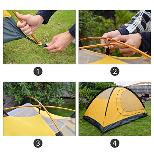 GEERTOP Portable Aluminum Replacement Tent Poles for 2 Person Tent Ultralight Aluminium Rods for Camping Hiking Backpacking