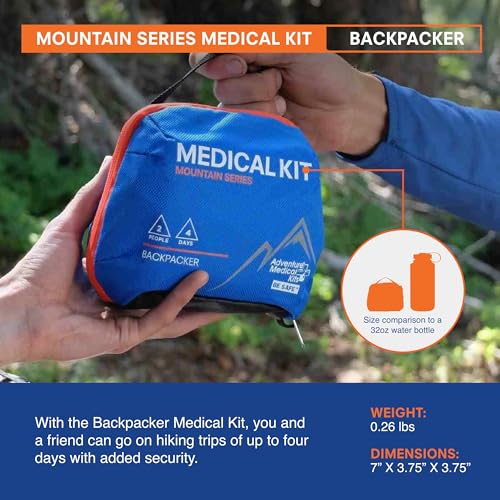 Adventure Medical Kits Mountain Series Medical Kit - Backpacker - Emergency Medical First Aid Kit - For 2 People for 4 Day...