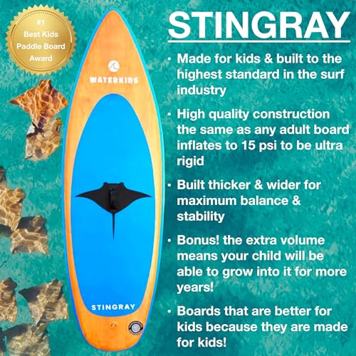Waterkids Paddle Boards for Kids and Adults, Inflatable Stand Up Paddle Board Packages for Families