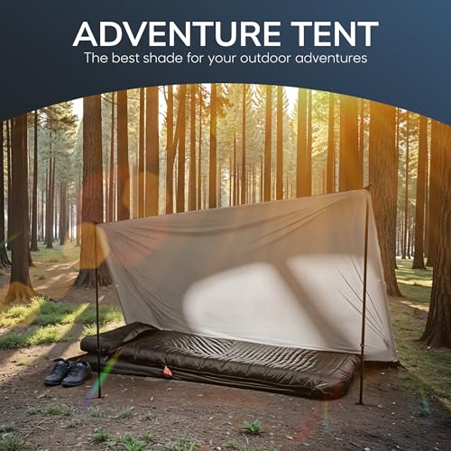 ENCHANTIFY -ENCHANTIFY Tent Footprint, Waterproof Camping Tarp, Heavy Duty Floor Saver, Ultralight Ground Sheet, Outdoor, ...