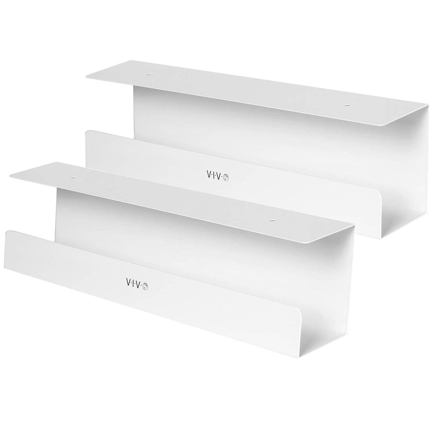 Vivo 2 Pack Under Desk 17 Inch Cable Management Tray, Cord Organizer, Home Office Desk Accessories, White, Desk-Ac06-2Cw