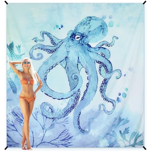 AISPARKY Beach Blanket Waterproof Sandproof Extra Large Beach Mat 79" X 83"/120"x108" for 2-8 Adults Quick Drying Durable ...