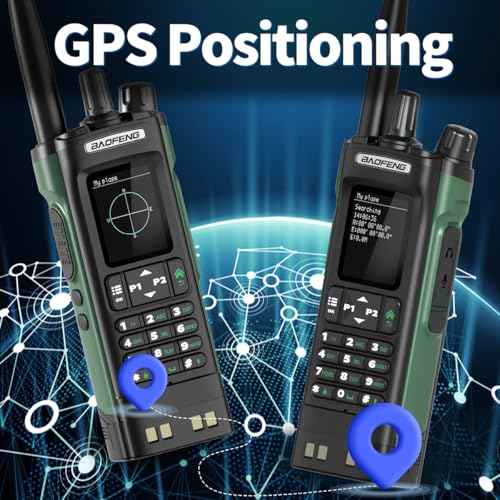BAOFENG UV-32 Ham Radio Long Range 10W Rechargeable Walkie Talkies UV32 5RM K5 Handheld Two Way Radio NOAA Weather with GPS,APP Programming,Copy Frequency,USB-C Charging for Survival Gear Cruise,2Pack