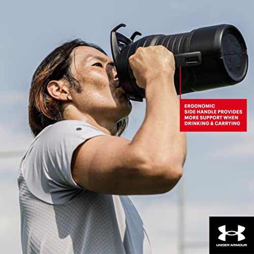 Under Armour Half Gallon Water Bottle Insulated, 64oz Insulated Water Bottle with Handle, Fence Hook, Leak Resistant, for ...