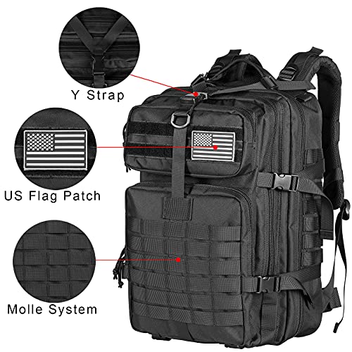 Himal Military Tactical Backpack - Large Army 3 Day Assault Pack Molle Bag Rucksack,40L