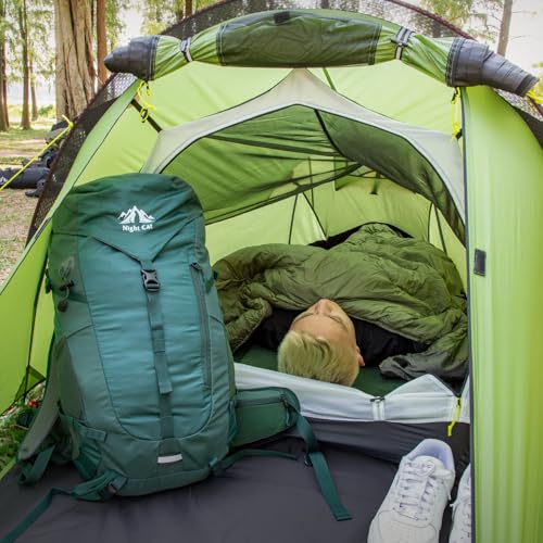 Night Cat Ultralight Tunnel Tent: Waterproof Lightweight Two People Backpacking Tent for Outdoor Camping Hiking Treeking w...