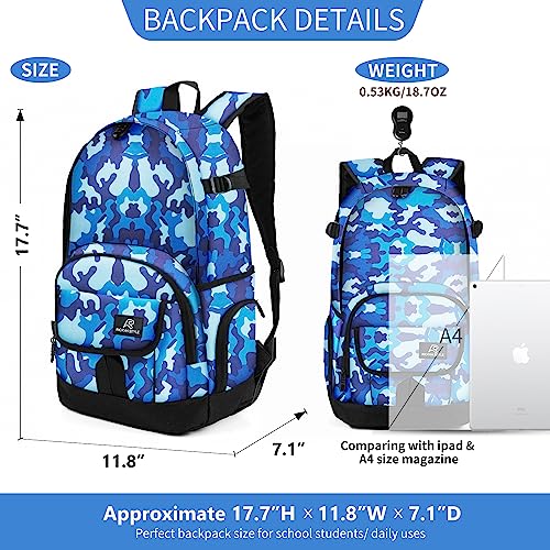 rickyh style School Backpack Travel Bag for Men & Women Lightweight College Back Pack with Laptop Compartmen