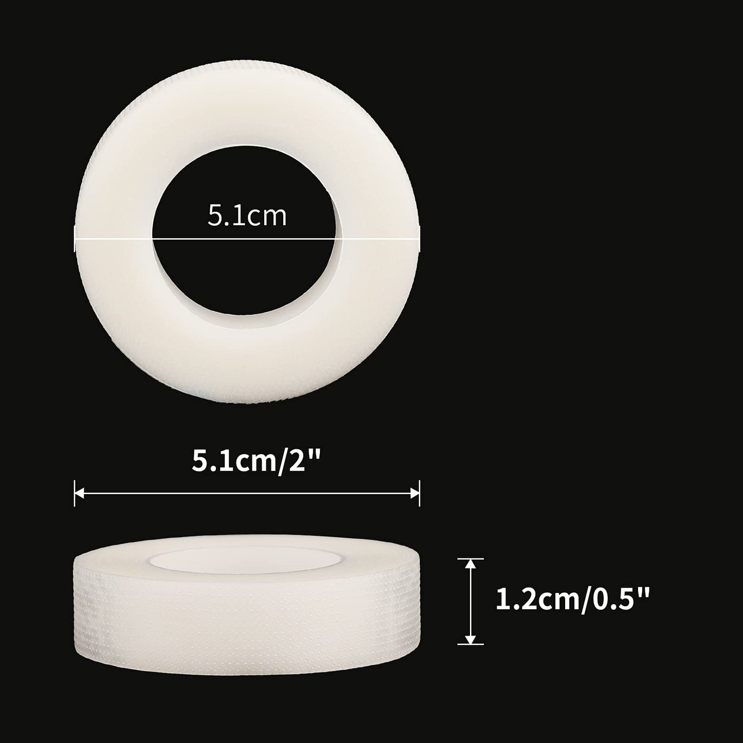 G2PLUS 6 Rolls PE Micropore Medical Tape Roll, 1/2'' x 59 Yards Lash Tape, Eyelash Tape for Eyelash Extensions, Wound, Sensitive Skin - Individual Package (Transparent)