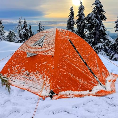 Himalaya 2/3 Person 4 Season Tent - Winter Tent, Waterproof, Windproof, Lightweight, Portable, PU5000 for Camping, Hiking,...