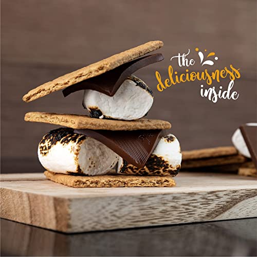 Smores Kit By Astor Chocolate Smore Kit for Fire Pit, Camping, Includes Marshmallows, Graham Crackers, Assorted Premium Be...
