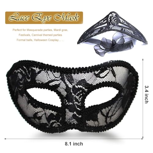 MYMENU Masquerade Mask for Couples Women Metal Rhinestone Venetian Party Evening Prom ball