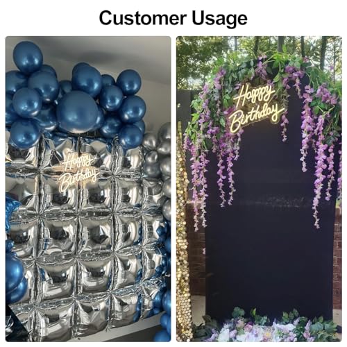 Happy Birthday Neon Sign, Happy Birthday Light Up Sign, Neon Happy Birthday Sign, Happy Birthday Led Sign for Backdrop All...