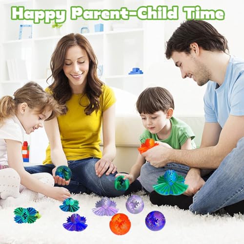 3D Printed Gear Ball Gear Sphere Fidget Toy, 4 Pcs Steampunk Whirling Wonder Fidget Gear Ball Stress Anxiety Relaxing Fidg...