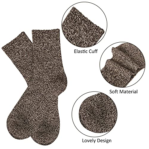 Loritta Wool Socks for Women, Winter Warm Stocking Stuffers Gifts for Women Cabin Crew Hiking Boot Socks