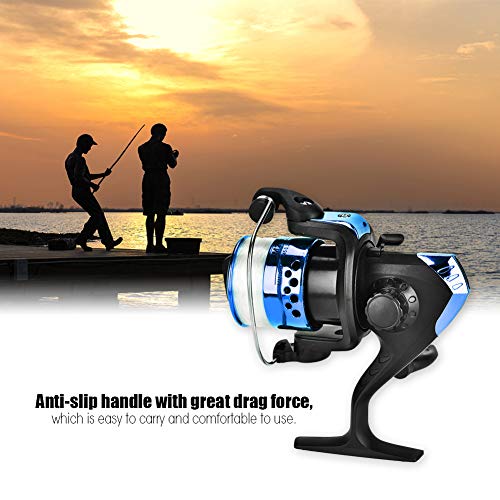 OUKENS Fishing Reel, 3 Colors Freshwater Plastic Plating Lightweight Spinning Fishing Reel Tackle Accessory