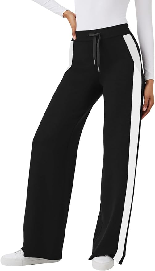 XIEERDUO Lounge Sets For Women 2025 Half Zip Sweatshirt And Wide Leg Sweatpant 2 Piece Outfits Sweatsuit Tracksuit