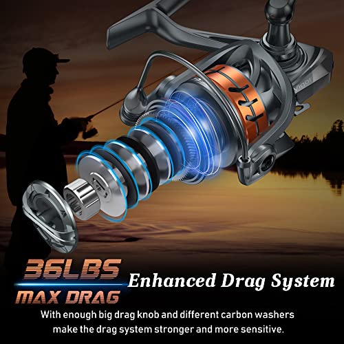Cadence Vigor Spinning Reel and CR7 Spinning Rod Combo