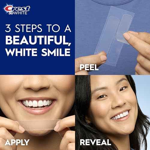 Crest 3D Whitestrips Glamorous White, 3D White, Teeth Whitening Strip Kit, 32 Strips (16 Count Pack) - Crest Teeth Whitening Strips, Teeth Whitening Kit - Packaging May Vary