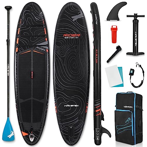 ANNTU Inflatable Paddle Board, Stand Up Paddleboard with SUP Camera Seat, Wide Stance, Blow Up Paddle Board, ISUP Backpac...