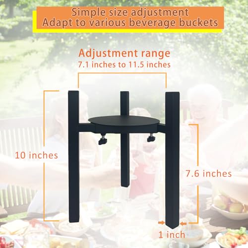NEECONG Drink Dispensers Stand For Party. Universal Beverage Dispensers Stand Adjustment Range 7.1 to 11.5 inches Wide, Ho...