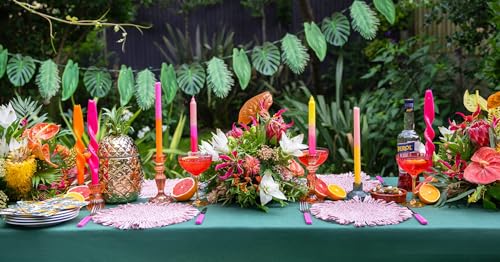 Tropical Palm Leaf Garland Party Decorations, Length 2.6M, 8.5 FT, Green
