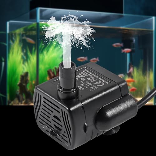 DWEII 2PCS DC 3.5-9V USB 3W 200L/H Mini Submersible Water Pump with 6.5ft Tubing for Aquariums, Fish Tank, Pond Fountain, ...