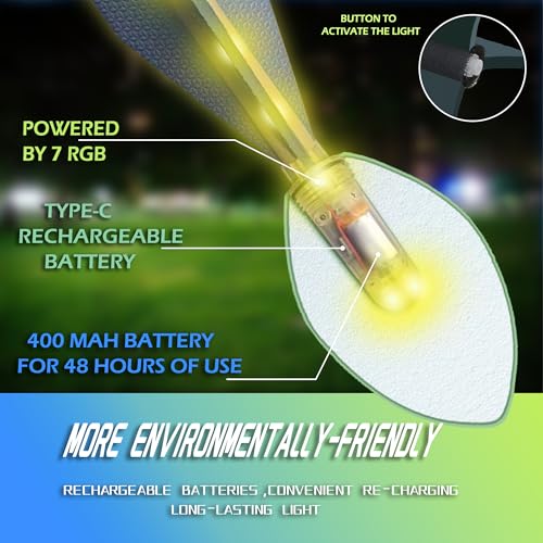 Latest Light Up Football-Glow in The Dark Ball-Rechargeable-Vibration color change-Outdoor Sports Birthday&Summer Gifts fo...
