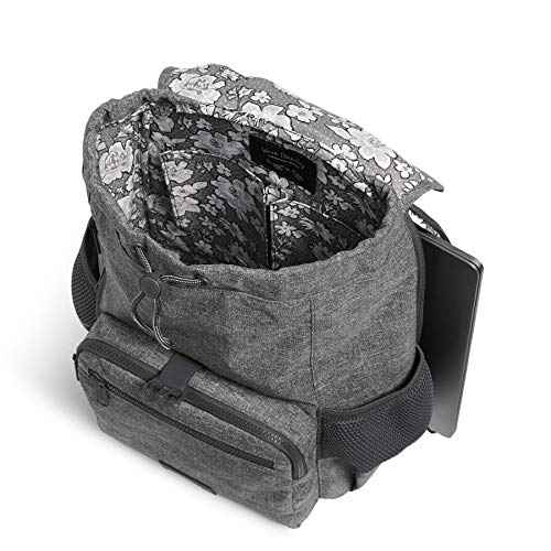 Vera Bradley Women's Recycled Lighten Up Reactive Daytripper Backpack, Gray Heather, One Size