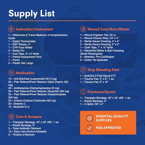 Adventure Medical Kits Mountain Series Medical Kit - Guide - Emergency Medical First Aid Kit - for 7 People for 14 Days - ...