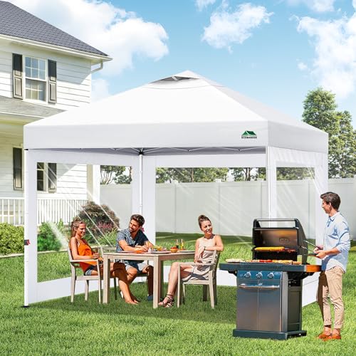 Clear Canopy Sidewalls for 12x12 Pop Up Tent,3 Pack Sunwalls Only,(White)