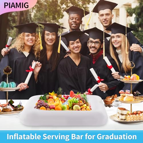 Inflatable Serving Bar, Salad Serving Sets Bar Buffet Food Drinks Inflatable Cooler Table Pool Ice Tray Easy to Blow Up fo...