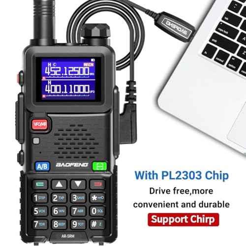 Baofeng Radio Ham Radio Handheld AR-5RM 10W Long Range Rechargeable Tactical NOAA Weather Two Way Radio Walkie Talkie for Adults with Programming Cable,USB-C Charging for Survival Gear Hunting,2 Pack