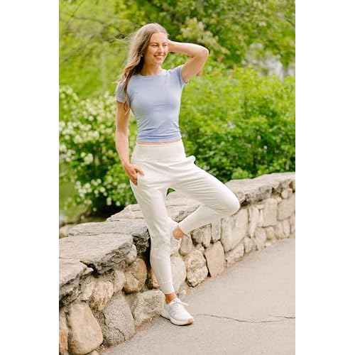 90 Degree By Reflex Womens Jogger Pants Athletic High Waisted Running Sweatpants Workout Jogger with Zippered Pockets