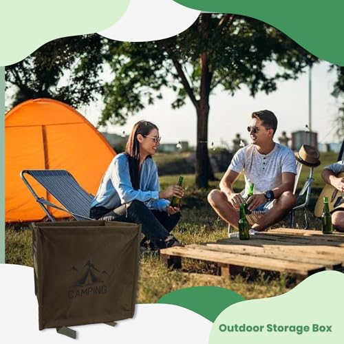 ZEMBSOYA Throw Line Cube Bag, Easy Folding Arborist Throw Line Storage Portable Climbing Rope Organizer Basket for Tree Wo...