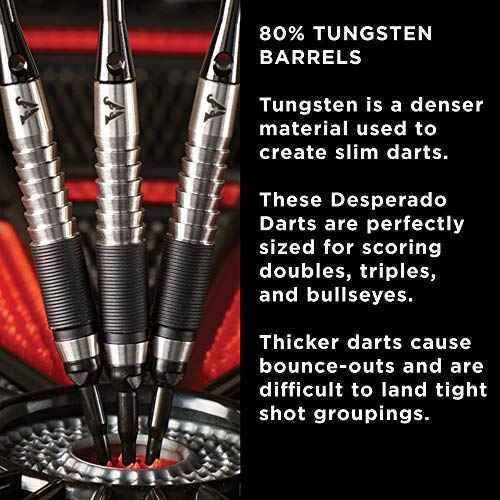 Viper Desperado 80% Tungsten Soft Tip Darts with Storage/Travel Case: Death Mark, 18 Grams