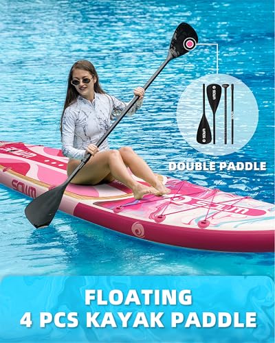 SOWM Inflatable Paddle Boards 11'x33'', Stand Up SUP Paddle Board Inflatable for Adults Youth, Extre Wide & Non-Slip Sup o...