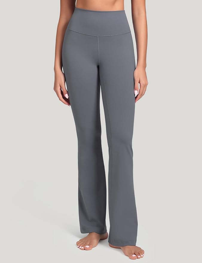HeyNuts Harmony Flare Leggings 29"/30.5"/32.5"/34.5", High Waisted Tummy Control Wide Leg Bootcut Yoga Pants Lounge Soft