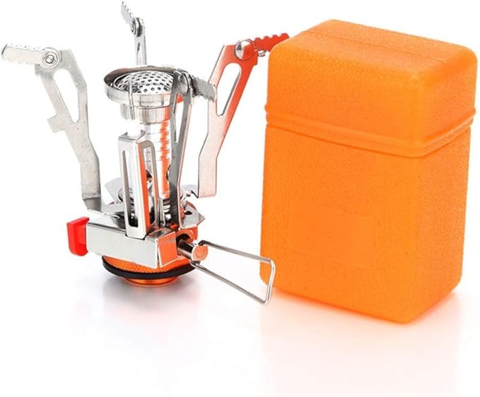 AOTU Portable Camping Stoves Backpacking Stove with Piezo Ignition Stable Support Wind-Resistance Camp Stove for Outdoor C...