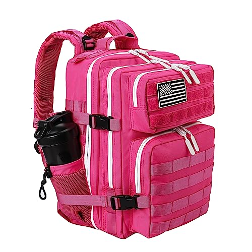 LHI Tactical Military Backpack for Men and Women 25L/35L Army Assault Pack Bag Small Rucksack with Bottle Holder