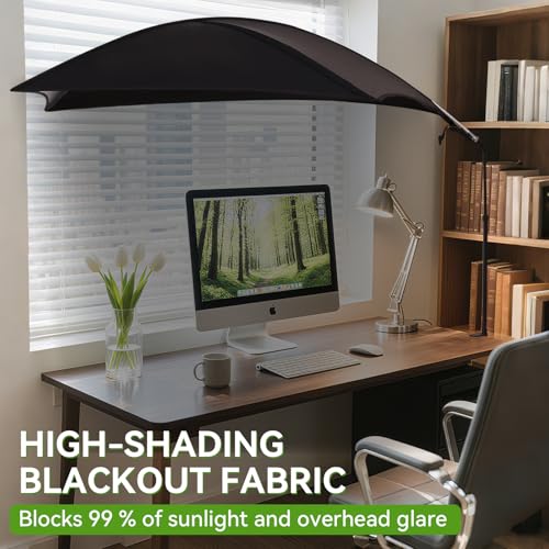 Adjustable Cubicle Shade and Desk Canopy, Essential Cubicle Cover & Light Shield for Partitions to Block Overhead Light an...