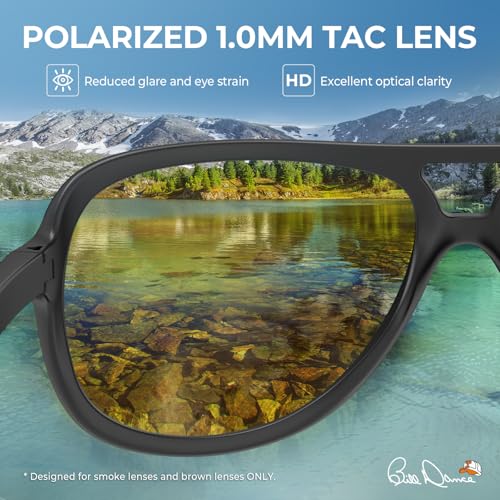 KastKing Bill Dance Mulberry Creek 3 Shades of Fishing Sunglasses Kit, Polarized, UV400 Protection, Oleophobic Coating, Tailored to Bright Sun, Partly Cloudy, and Low Light Conditions