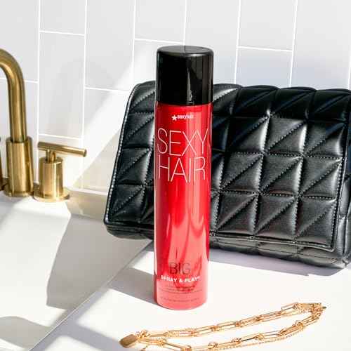 SexyHair Big Spray & Play Volumizing Hairspray | Hold and Shine | Up to 72 Hour Humidity Resistance | All Hair Types